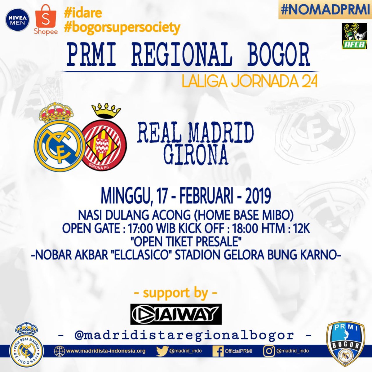 Besok Genk,
Minggu jam 8

Yang mw order Tiket Pre Sale silahkan datang.

Hala Madrid y nada Mas