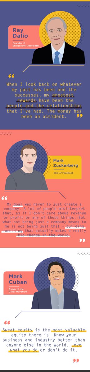 larrykim's tweet image. 👍12 Quotes from Self made Billionaires