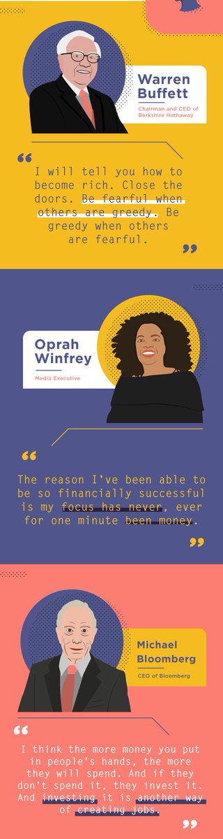 larrykim's tweet image. 👍12 Quotes from Self made Billionaires