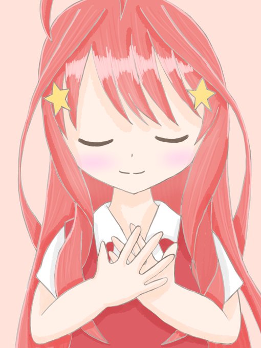 らいあさんがTwitterに投稿した中野五月(五等分の花嫁)のイラスト。