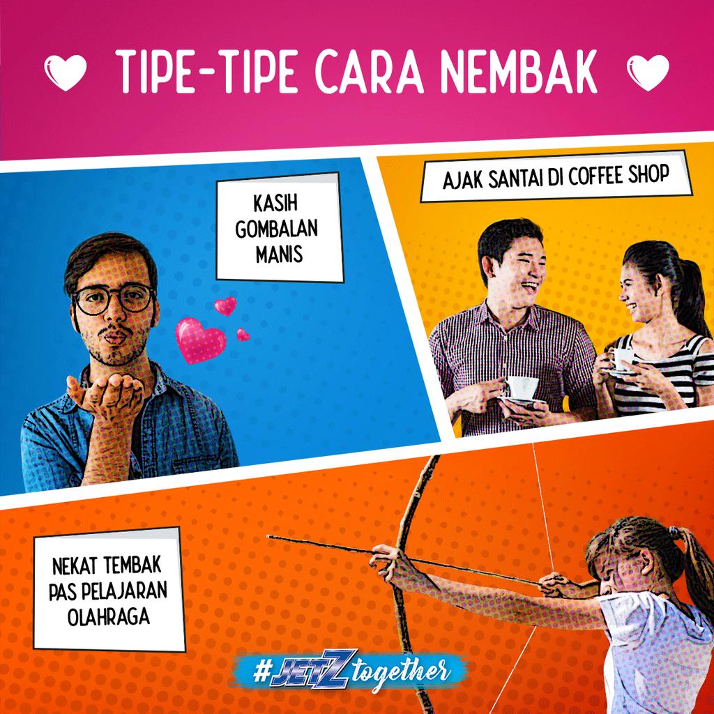 Biar Valentine udah lewat, tapi kesempatan untuk dapetin pujaan hati lo masih tetap terbuka kok. Gimana sih cara lo buat dapetin mereka? Jawab ala JetZ ya! #JetZtogether