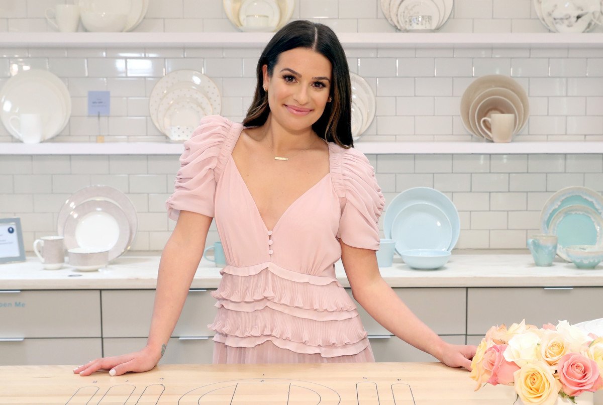 nypost's tweet photo. Lea Michele drops hints about her wedding dress https://t.co/L7N6cpdhtl https://t.co/hOj3bN5qi3