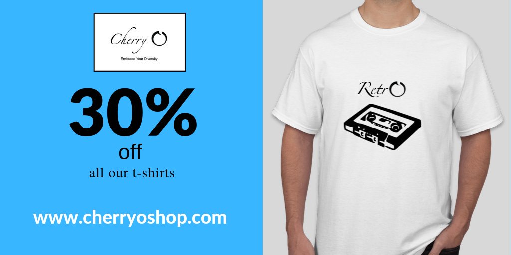 cherryoapparel's tweet photo. We have 30% off all our t-shirts on the online store. Head on over there and embrace your #diversity. https://t.co/vnPD0PmaG4