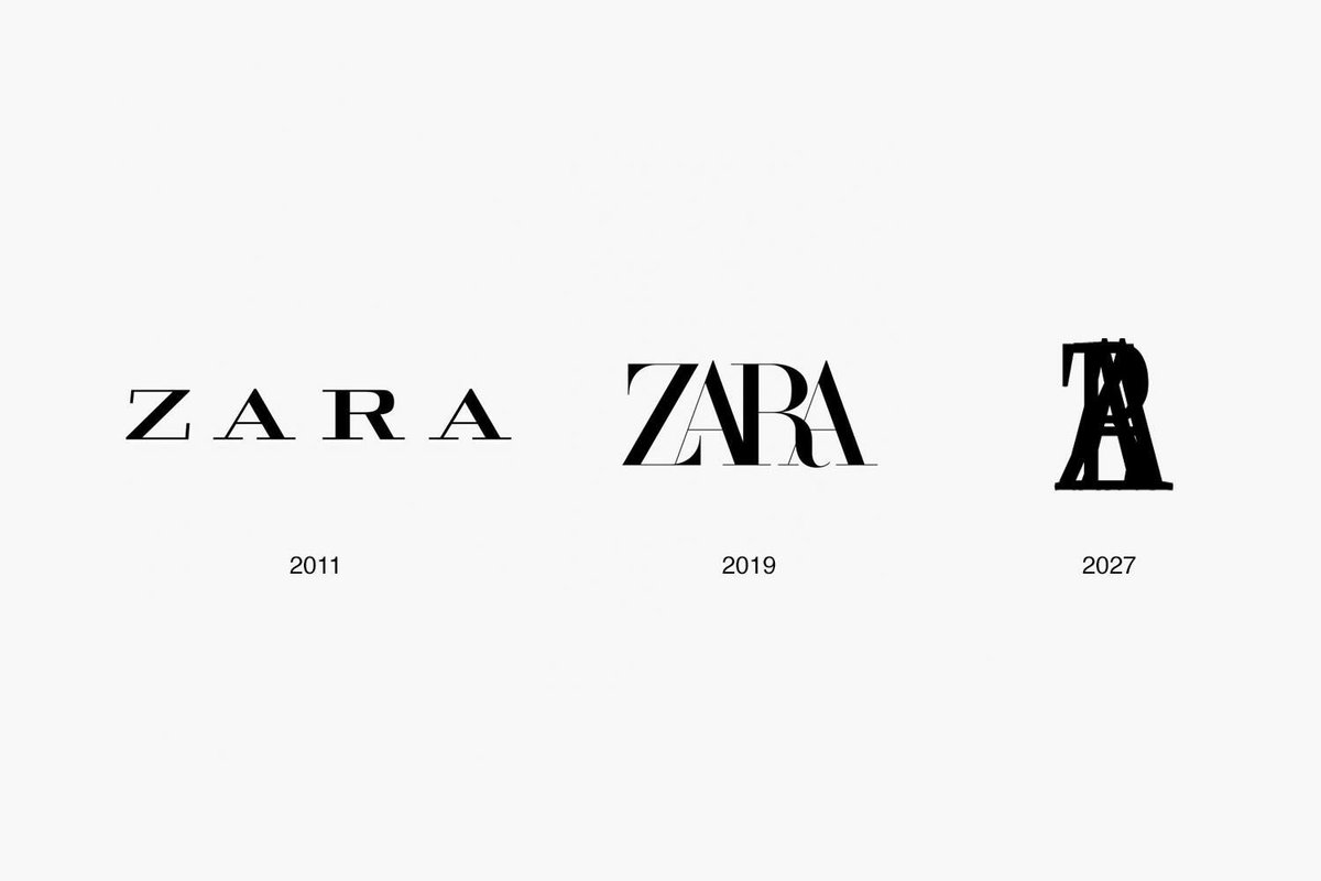 ProcreateDesign's tweet image. ZARA unveiled a new logo. 
what do you think?