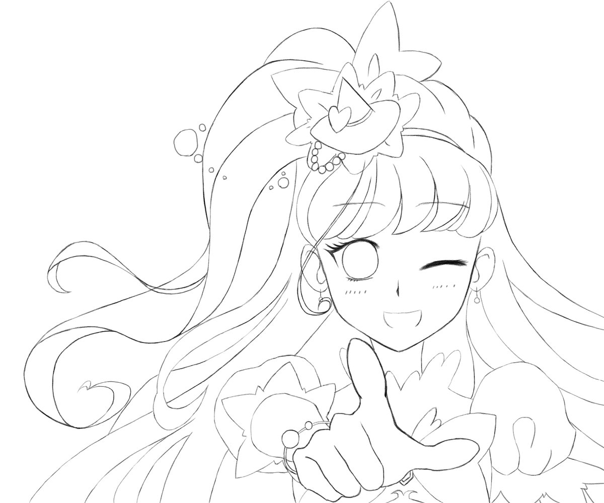 プリキュア お絵描き キュアミラクル 魔法つかいプリキュア イラスト Precur しんか Illustratorの漫画