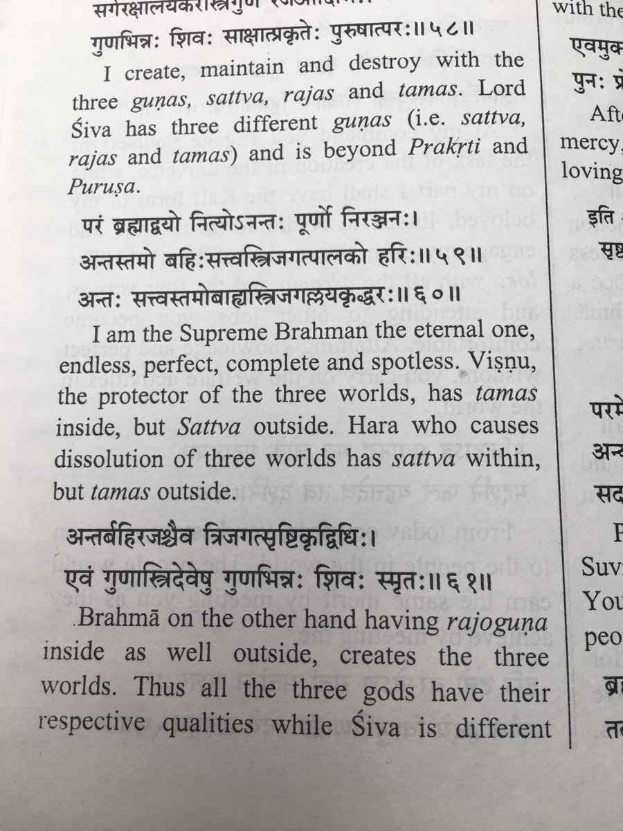 CircleofDivine's tweet photo. Love it when out of all the #Puranas and #upanishads and ancient Vedic texts one is searching desperately for that one reference on #ParamShiva and #Gunas , there it appears in #shivamahapurana ! Ecstatic...Universe is always listening.. https://t.co/qrzmQSxLAA