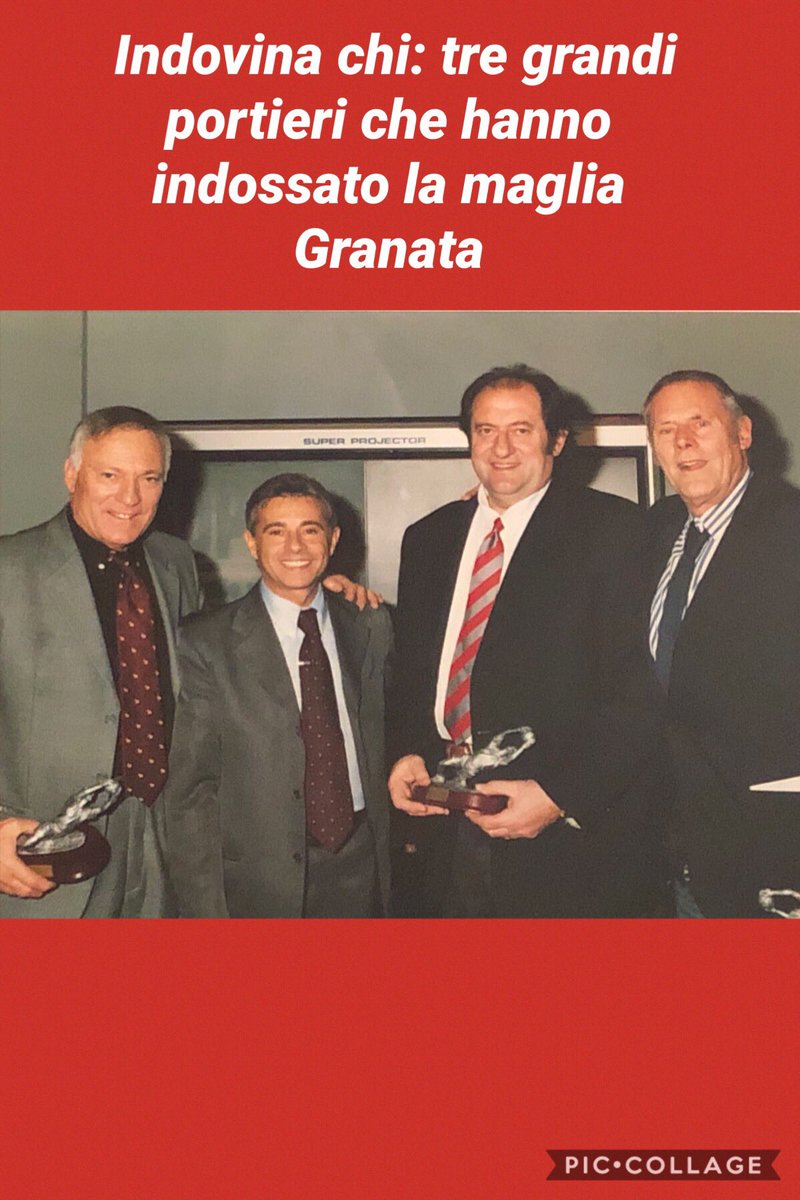testa_to's tweet photo. Indovina chi: tre grandi #portieri che hanno indossato la #maglia del #Toro - nella foto ospiti nel mio programma #orgogliogranata a #grptv anno 2001 #sft #fvcg https://t.co/Wkql0FjFfC