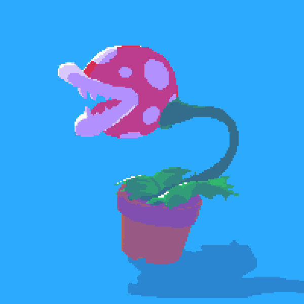 futinuro's tweet photo. ドット絵～
 #俺の描いた青い絵を見てくれ https://t.co/G9PqtVVtsp