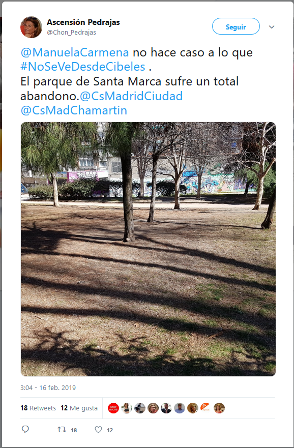 infoChamartin's tweet photo. #SantaMarca parque abandonado por @ManuelaCarmena en #Chamartín de #Madrid  lo difunde por las quejas de los #Vecinos @Chon_Pedrajas #Hispanoamérica #barrioCastilla #NuevaEspaña #ElViso #LaProspe https://t.co/45BB39kJSI https://t.co/5fYJm1E9Ep