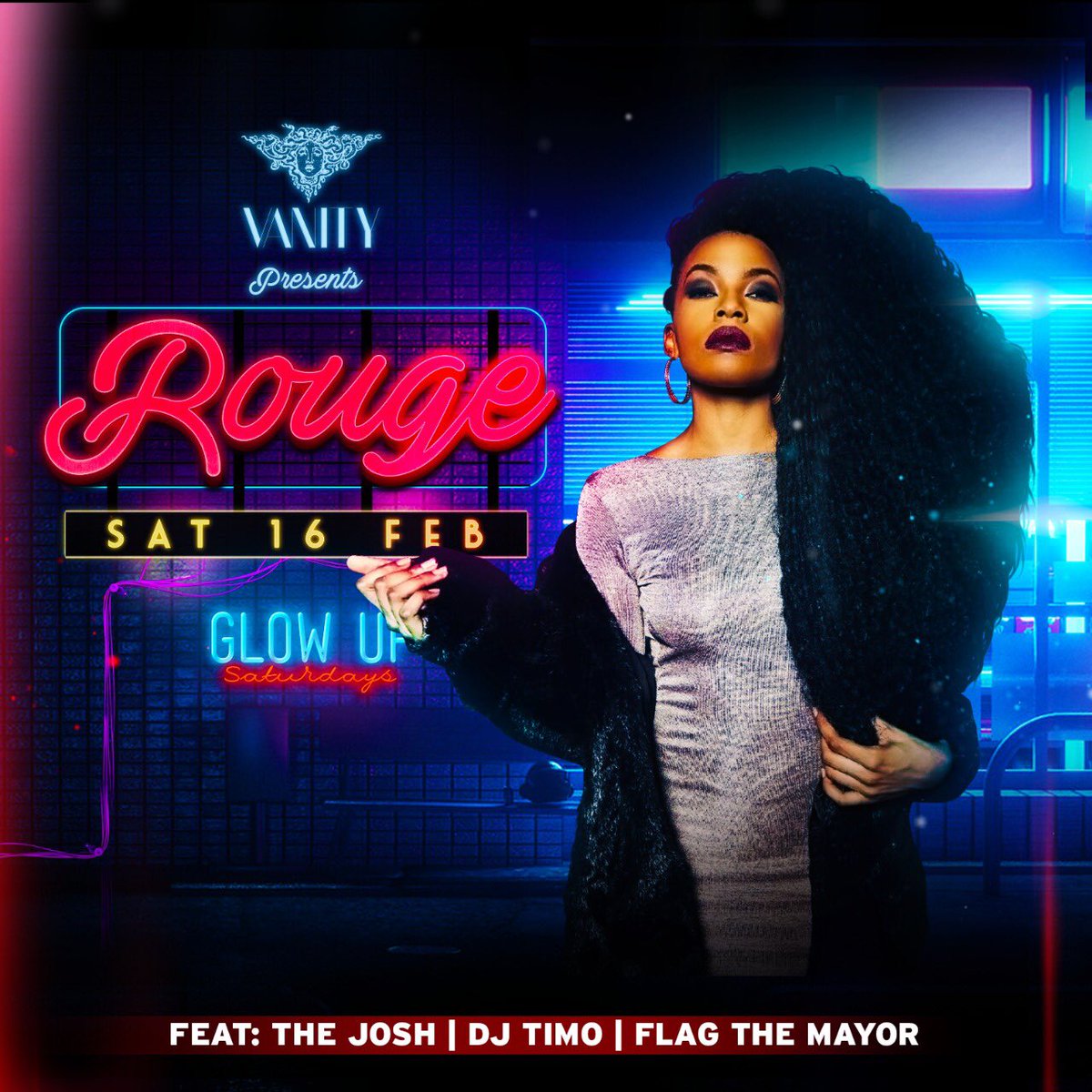 It’s a Glow Up for your Saturday with <a href="/Rouge_Rapper/">Rouge</a> <a href="/THEJOSHDJ/">THEJOSH</a> <a href="/Mayor_Flag/">Flag Ngomane</a> and <a href="/Dj_Timo_SA/">BIG DADDY T 🦁</a> 
#AllAboutYou