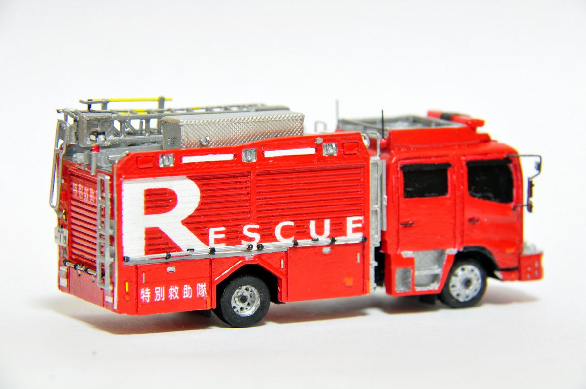 特装車輌開発 作州広域行政事務組合消防本部 第３９弾 救助工作車 型 桃岡消防 中消防署配備 モデルは北九州市消防局407 梯子昇降装置可動 え 非公表にしておりました幻の３９弾であります フルスクラッチです 新型レンジャーに挑戦しましたが