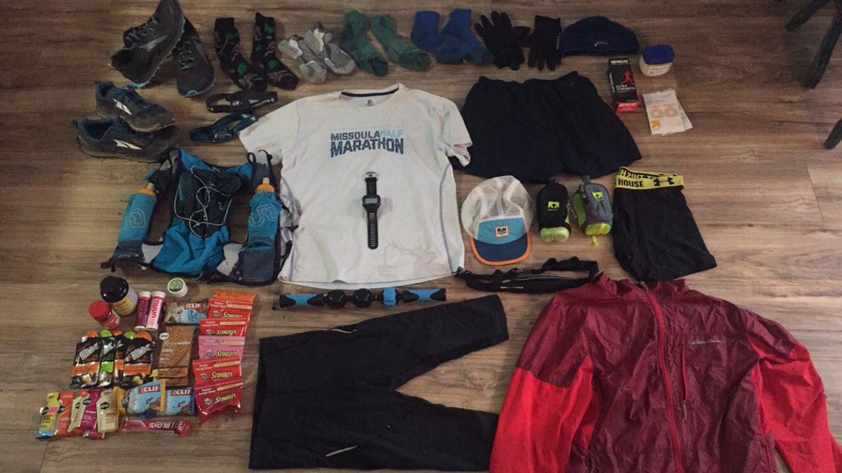 Black Canyon 100k gear set-up. 62 miles on my plate this morning. Let’s get it! #GiveMeThatDopamine #BlackCanyonUltras