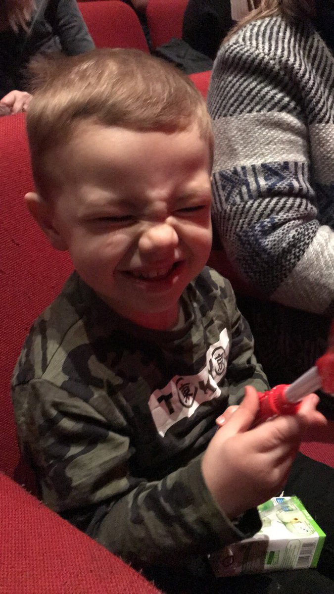 NatElmer11's tweet photo. Bursting with pride.... my boy (who doesn’t do loud noises or big crowds due to his sensory issues) sat through a whole show of @milkshaketv Live... so proud!! Although he wouldn’t do the meet and greet at the end he sat their and was totally amazed!! #SoProud #GoMyBoy #HisFace https://t.co/602fFFxso7