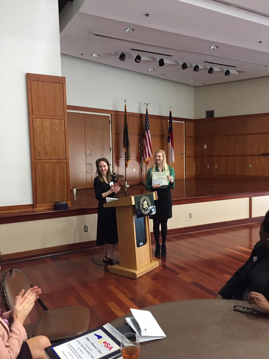 Congratulations to recent ECU sociology grad, Cassie Meyer, winner of the North Carolina Sociological Association undergraduate paper award for “Investigating the Effect of Parental Incarceration during Childhood on Adolescent Academic Achievement, Behavior, and Peer Groups”