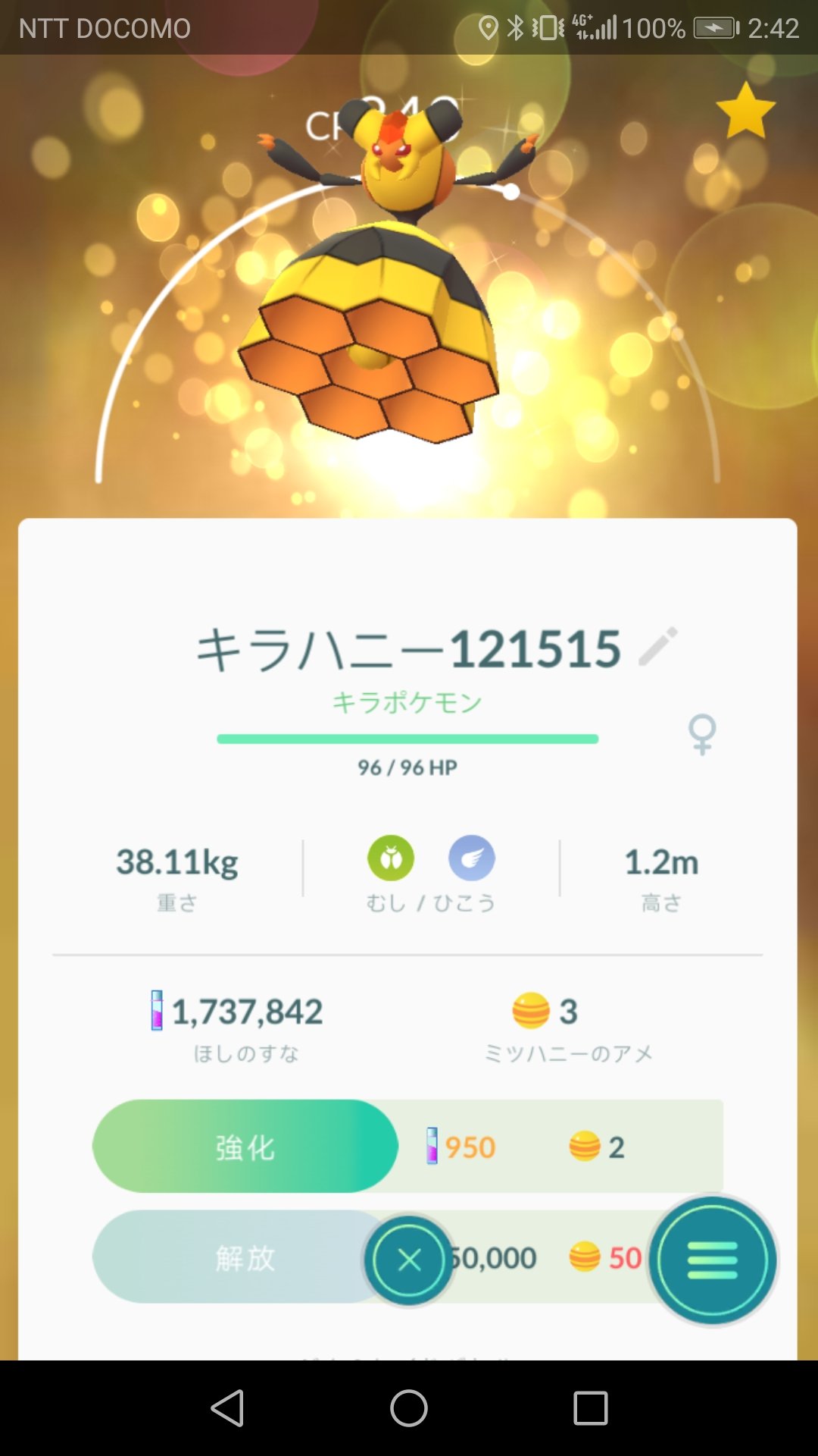 まなてぃ ポケモンgo4赤 兵庫 姫路 加古川 キラキラー キラビークインの誕生だ ポケモンgo Pokemongo キラポケモン ビークイン ミツハニー T Co Od8xrgl7 Twitter