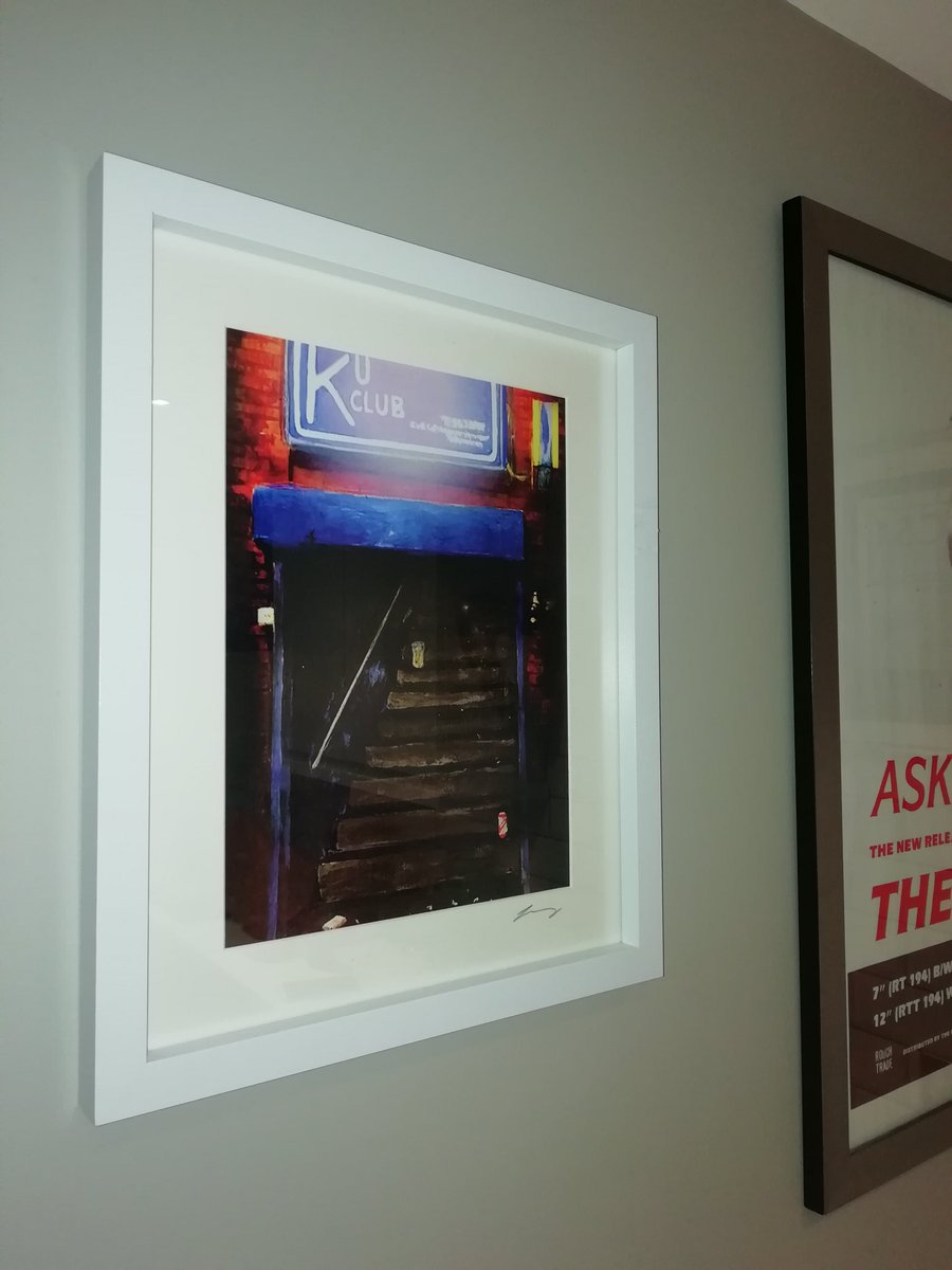 AidenLittlemore's tweet photo. New artwork by a local artist. Ku club. Best indie club in the NE. Stumbled up and down those stairs many times! #kuclub #Sunderland #indiemusic #goodtimes #art https://t.co/YLarhWkAYC