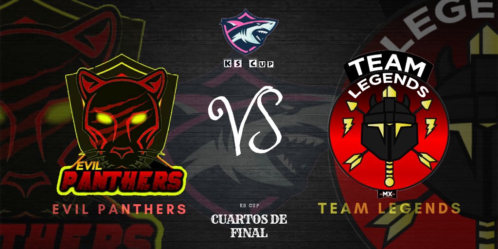 🤡 | KS CUP | 🦈
Por último pero no menos importante , el enfrentamiento entre  @Evil_Panthers_ 🆚 <a href="/LegendsMx_Cr/">⚡Legends Mx™⚡️</a>, mucha suerte a ambos equipos 👌

Quien pasará a semifinales ?