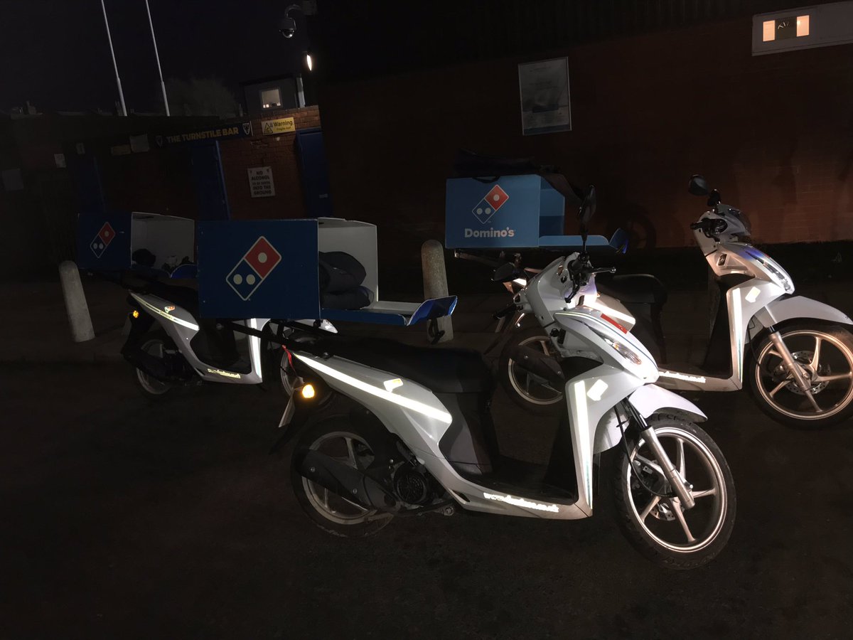 About 20 Dominoes pizzas have just been delivered to the Millwall team bus for the way home.