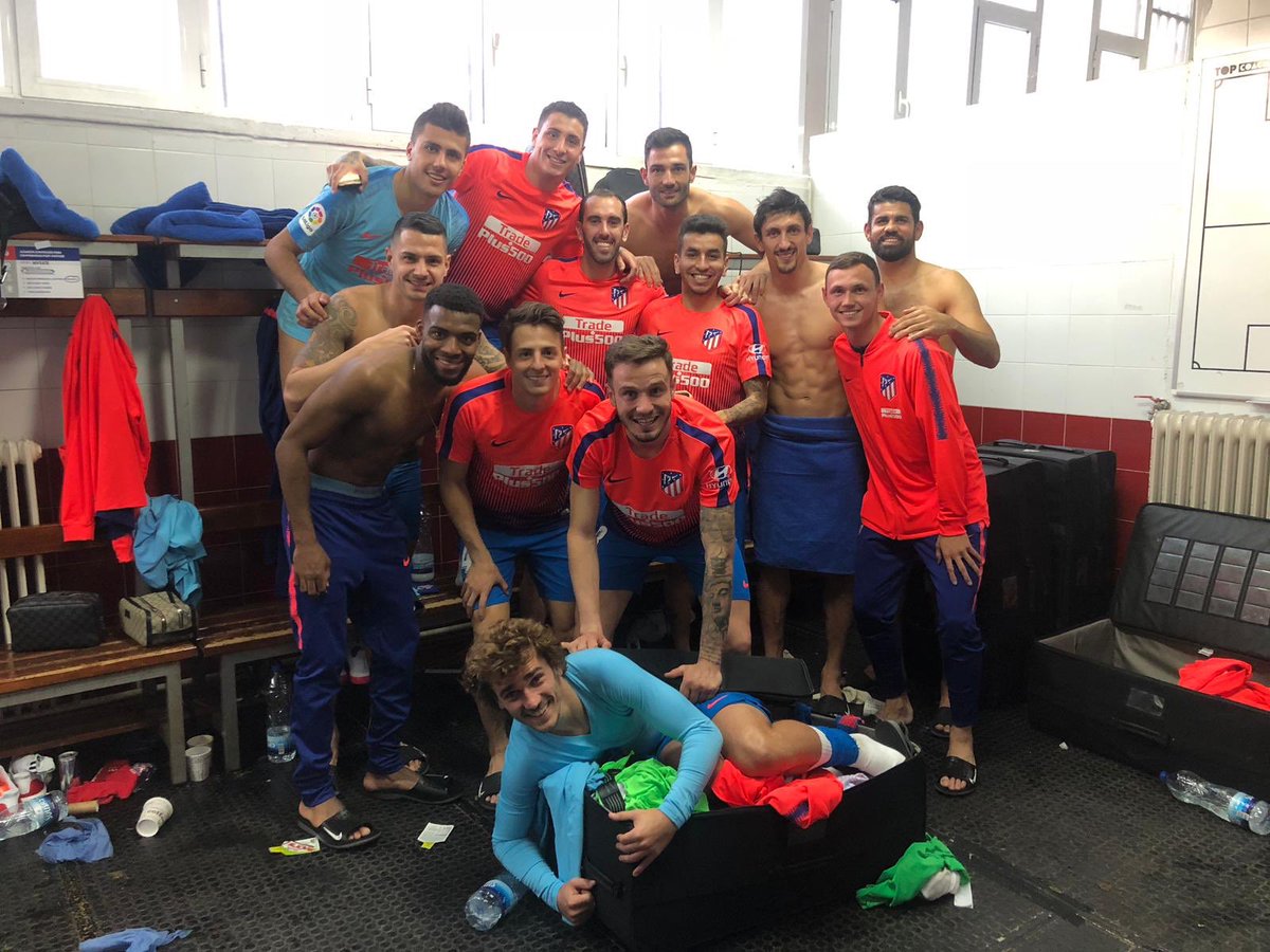 Contentos por la victoria!!! ⚽️💪🏻 A disfrutar y pensar en lo que se viene!! 🙏🏼 #aupaatleti #arias4