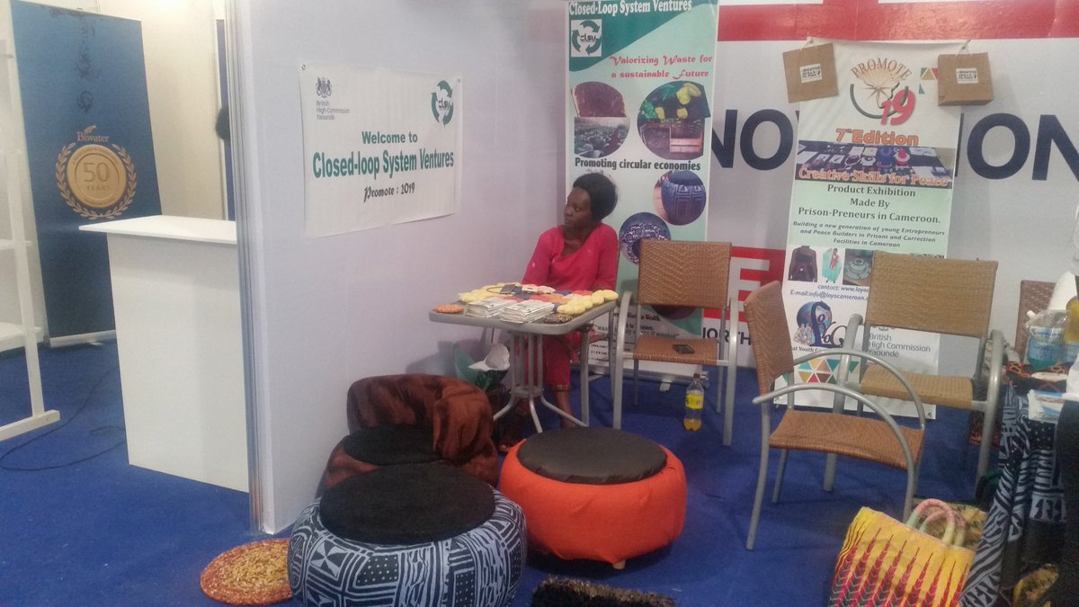 PatuNdangoFen's tweet image. Join us at #Promote2019 as we showcase the marvelous things that can be produced out of #waste. Thanking@UKinCameroon for this opportunity. 
@ClsVentures @unwomenafrica @UNEnvironment @UN_Cameroon @PNUDCameroun @UNDP @UNDP4Youth @USEmbYaounde   @youthafricasdgs #SolveDifferent