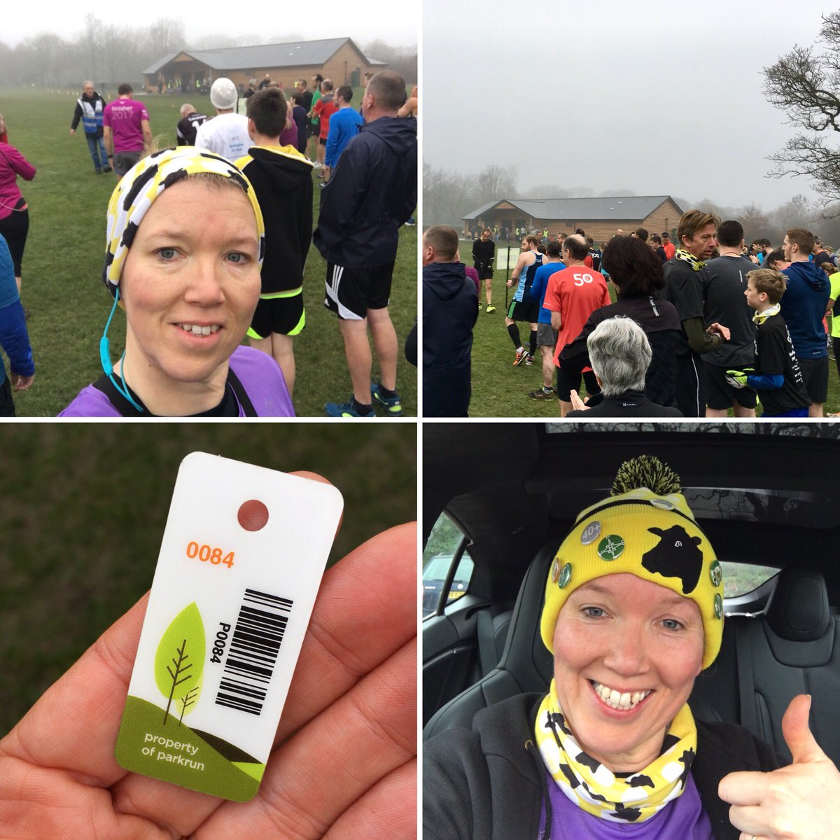 harmonyhelen's tweet photo. @parkrunUK Had a blast in the fog at #LymingtonWoodside parkrun today. First top 100 placing in ages and my 34th different parkrun event. Beautiful course & very friendly locals. #loveparkrun @parkrunUK #ukparkruntourists #cowcowl #cowbob https://t.co/GOrEzlsmTI