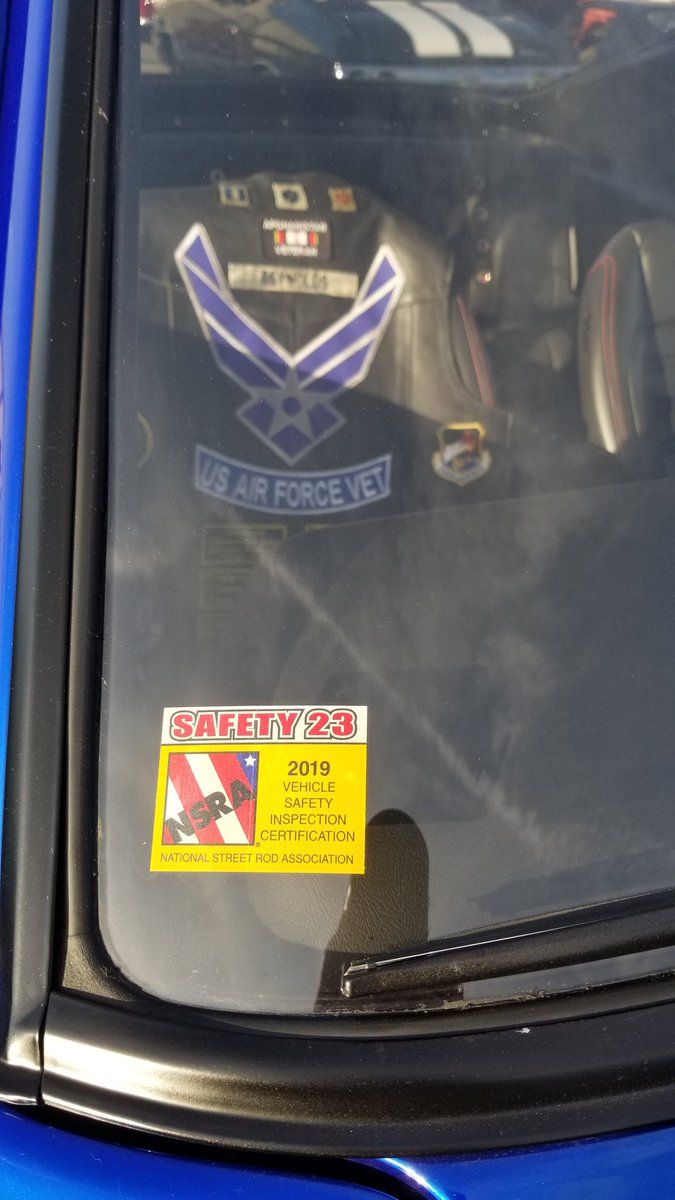 DrChrisR's tweet photo. #NSRA 
#FordMuscleJP #68StangOhio
 #jwok_714
 #Mustangsinblack #UKWildcatgal 
#sydneylett - The '66 passed the 2019 NSRA Safety Inspection at the NSRA Appreciation Day Car Show. A gorgeous Florida day! https://t.co/JdJBzsTFRs