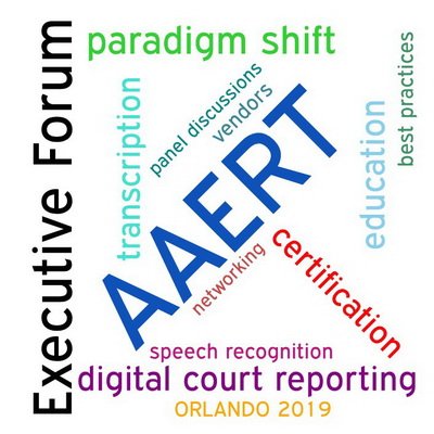 AAERT's tweet image. Are you wanting to add digital depositions to your services offered? Wanting to learn all about digital recording hardware? What the hardware requirements are for digital depositions? Check out our Executive Forum in Orlando. AAERT.org