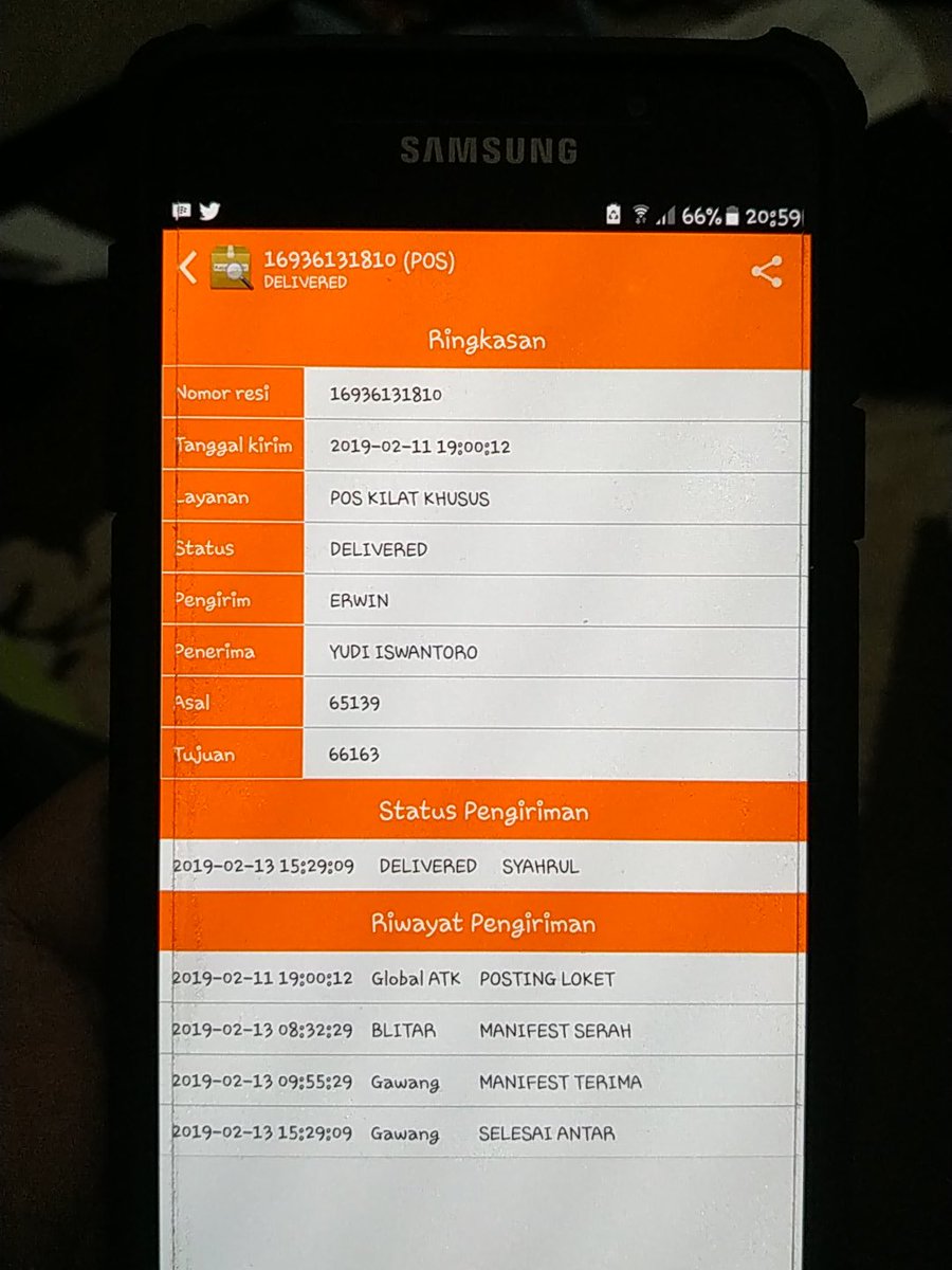 rwienzz's tweet photo. @BukaBantuan min danaku kok ga cair2 brg sudah dikirim dan sudah sampe kok dana ga masuk ke saldo, itu buktinya aq track juga dah sampe paket posnya resinya juga valid min. https://t.co/3YyaTQPSpE