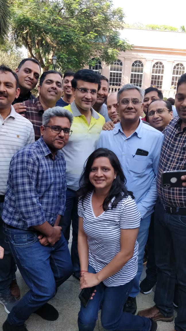 kamakshipant's tweet photo. Well we surely signed off #AltifyHR2019  in style! #MyFirstFanMoment with @SGanguly99 https://t.co/Bvwf1rRfMC