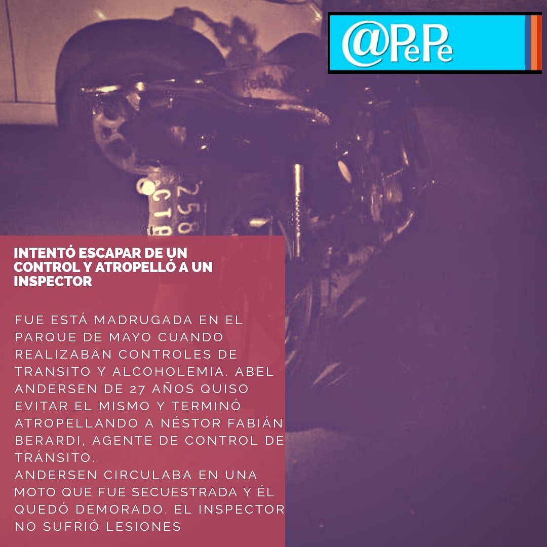apepe_bahia's tweet photo. No quería que le hagan el control de alcoholemia e intentó escapar. Terminó #atropellando a un inspector del @municipiobahia
Fotografía de @jorgerubionoti https://t.co/ZbLD4Tk7hh