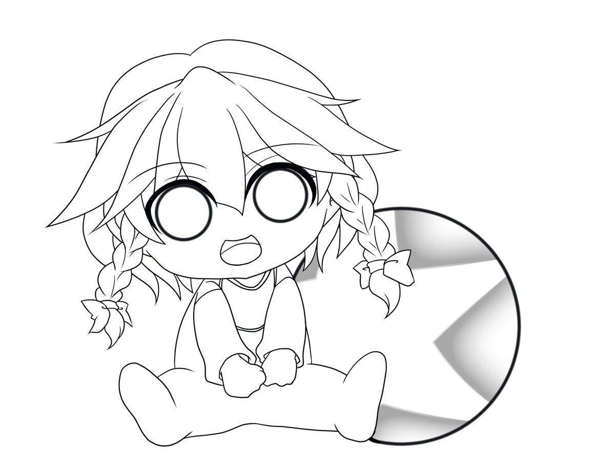 ひさびさのさくやちゃん
線画置いておくので自由に塗ってね! 