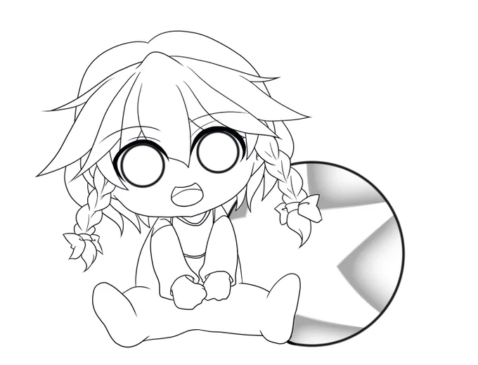 ひさびさのさくやちゃん
線画置いておくので自由に塗ってね! 