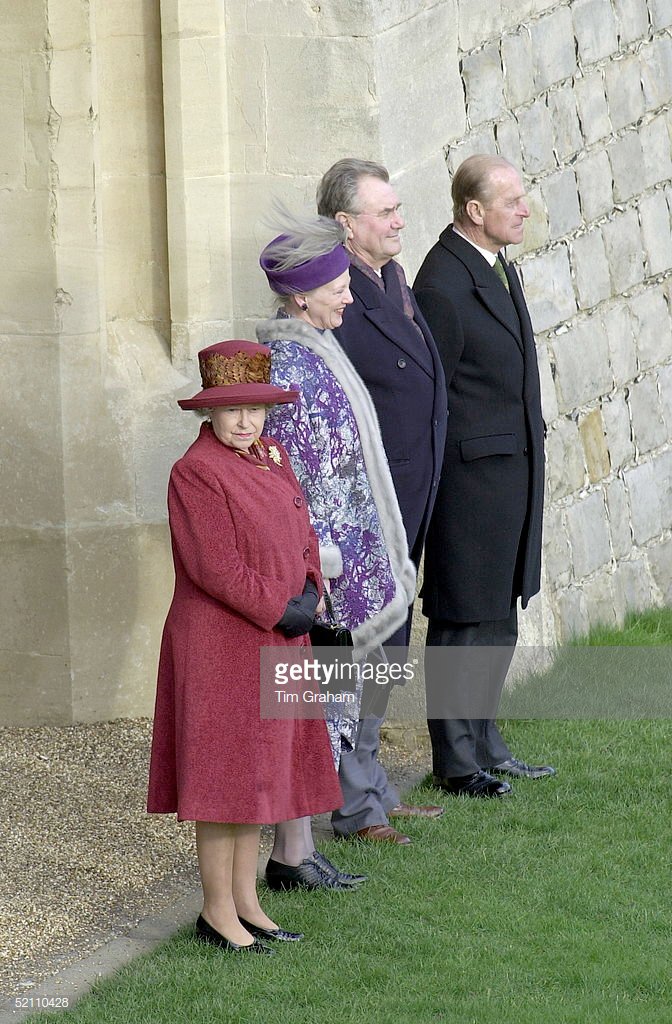 Mace On Twitter Royal Flashback Feb 16 2000 Queen Elizabeth Ii And Prince Philip The Duke Of Edinburgh Greet Queen Margrethe Ii Of Denmark And Her Husband Prince Henrik At Windsor