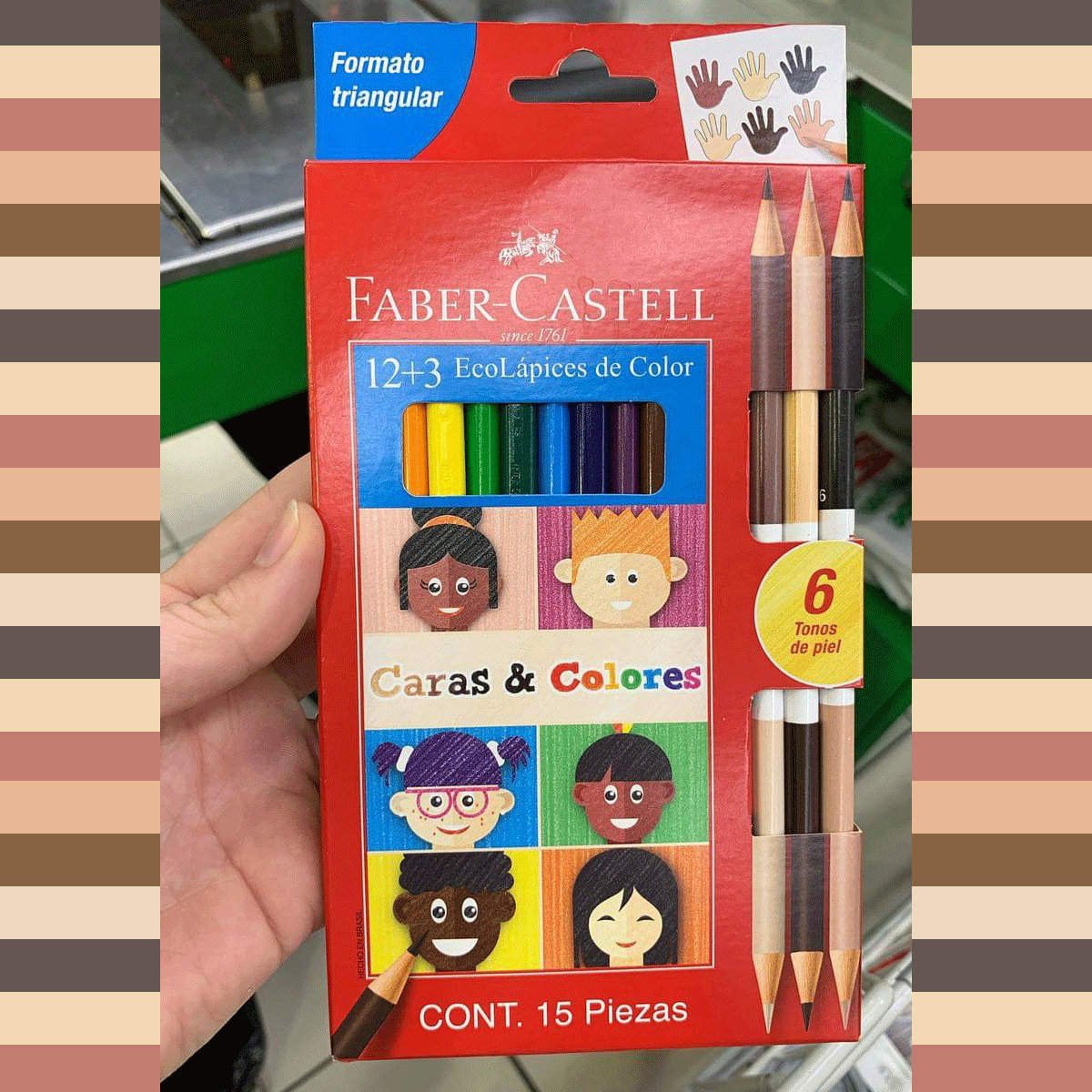 consumer_truth's tweet photo. Excelente iniciativa de #FaberCastell Perú por este producto con diversos colores y tonos de piel ideal para reflejar nuestra #diversidad étnica, racial y cultural. Viene con 6 tonos de piel. #colors #skincolors #fabercastell 👏
Créditos Foto: Aprendiendo con Miss Ale https://t.co/3g1y5TFynw