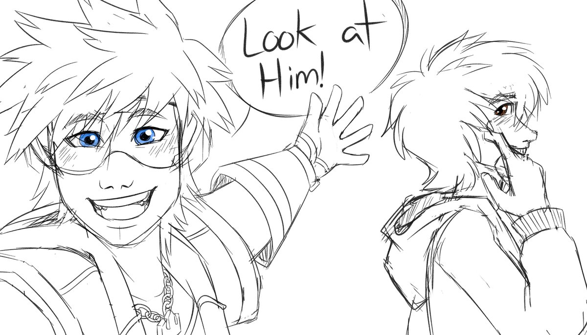 I spent the whole Big Hero 6 section projecting through Sora and abusing the selfie feature. Also wow I haven't drawn Sora since middle school this was fun haha! #kingdomheart3