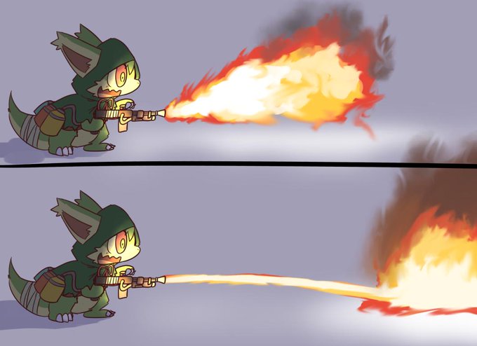 火炎放射器のtwitterイラスト検索結果 古い順