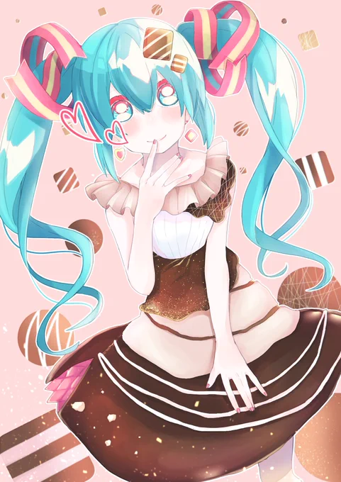 チョコレートなミクさん(遅刻) 