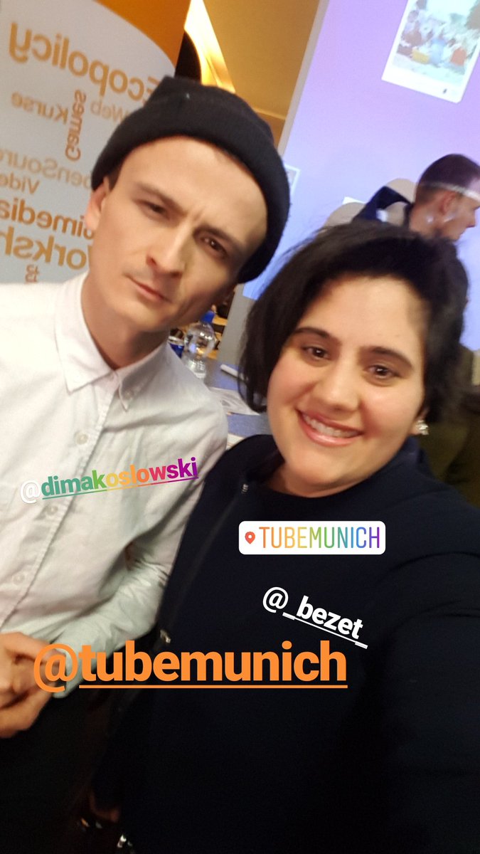 VorDirMeinTube's tweet photo. @dimakoslowski  und ich @VorDirMeinTube  beim @TubeMunich https://t.co/mLurYzmgyg