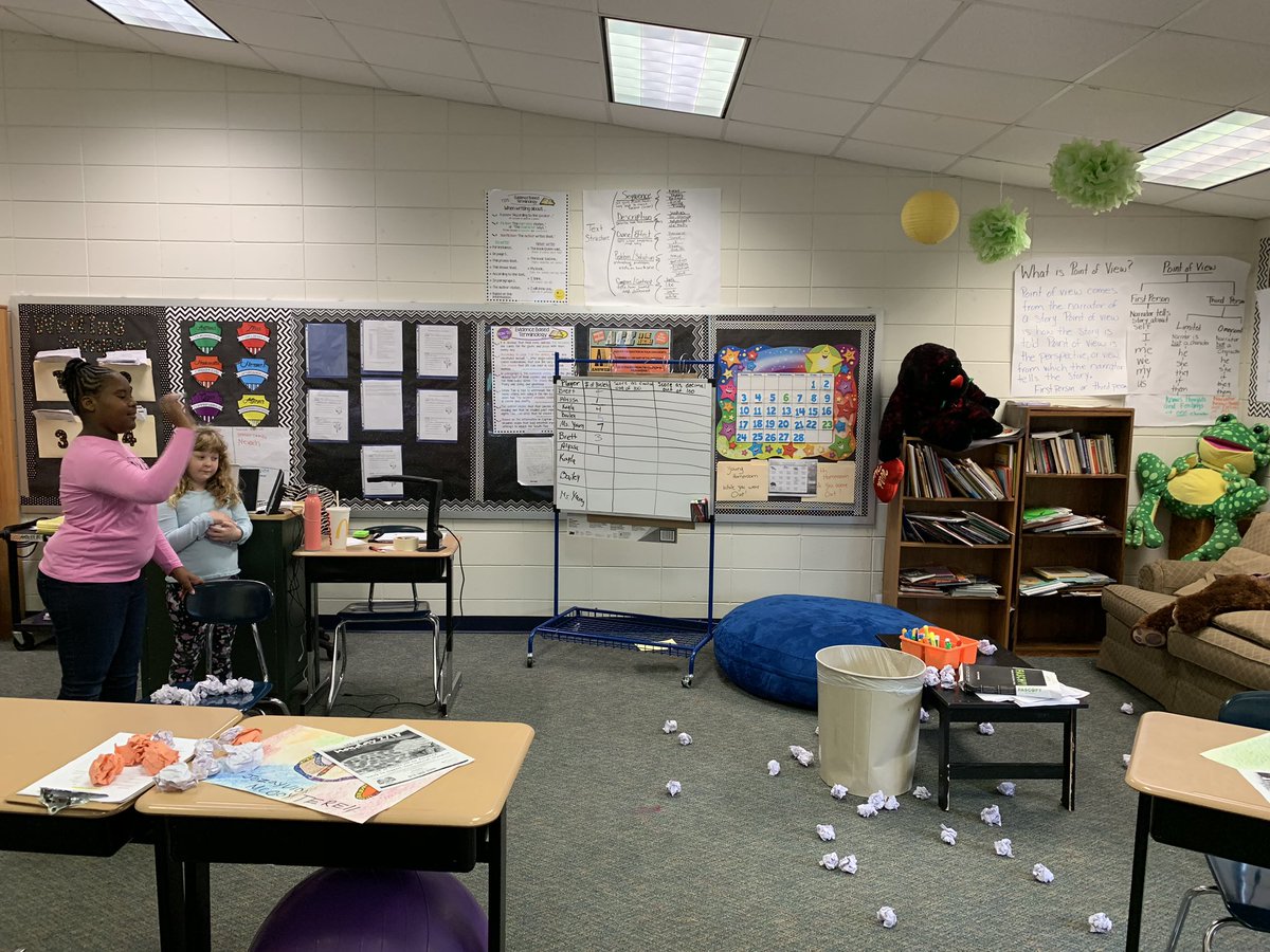 Jenniferanyoung's tweet photo. Saturday school shenanigans. Trash can basketball. Adding and comparing fractions and decimals. #wearefle @sukaratana_lcss https://t.co/vCOOjt3JLx