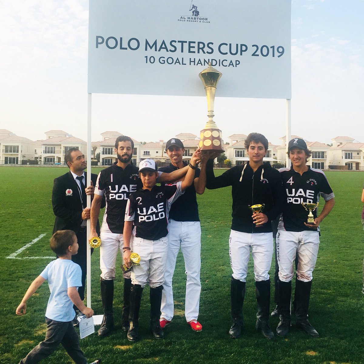 DubaiGoldCup's tweet photo. UAE Polo Team lifted the Polo Masters Cup 2019 today! Mighty Congratulations!
.
.
.
.
.
.

#AlHabtoorPoloResortAndClub  #PoloMastersCup #PoloPicnic #Polo #HorsesUAE #Friday #SportOfKings #Sport  #Dubai #MyDubai #LovinDubai #WhatsOnDubai #DubaiCalendar #DubaiCulture #DubaiTourism https://t.co/X1fEUhBbcN