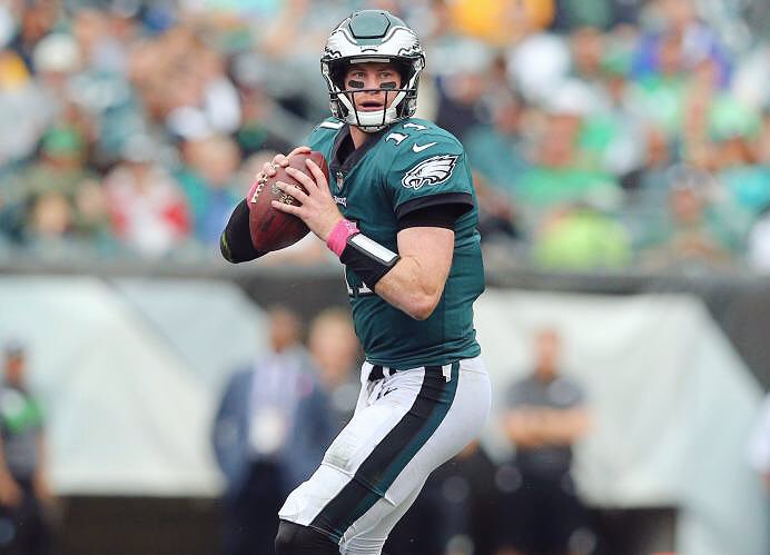 PhilaFanCentral's tweet photo. Just your friendly neighborhood reminder that no Eagles QB has ever thrown more TDs in a single season than Carson Wentz. 

Ever.

And he didn’t even need 13 full games to do it. https://t.co/MVHTYSvkuk