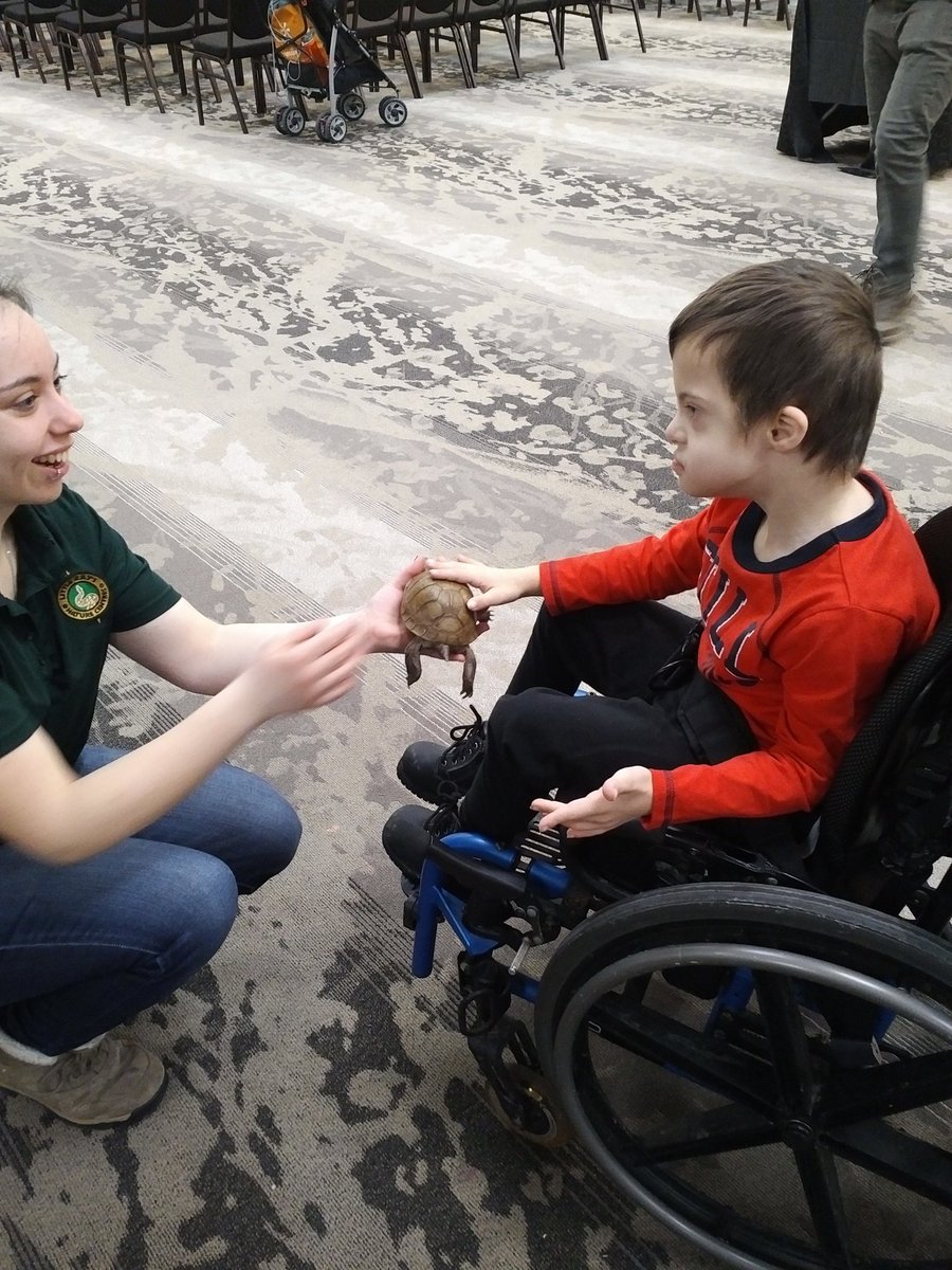 THE_KINGSLEYS's tweet photo. What a awesome time at @raysreptiles show. Thanks for being a such big supporters of inclusion. Keegan is having a terrific timeπ#littlerays #Kitchener @Bingemans https://t.co/TQ9wUcKWje