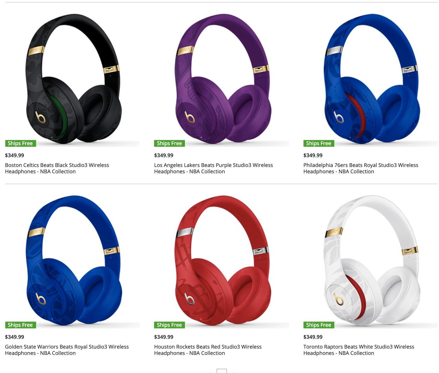 beats studio 3 wireless nba collection