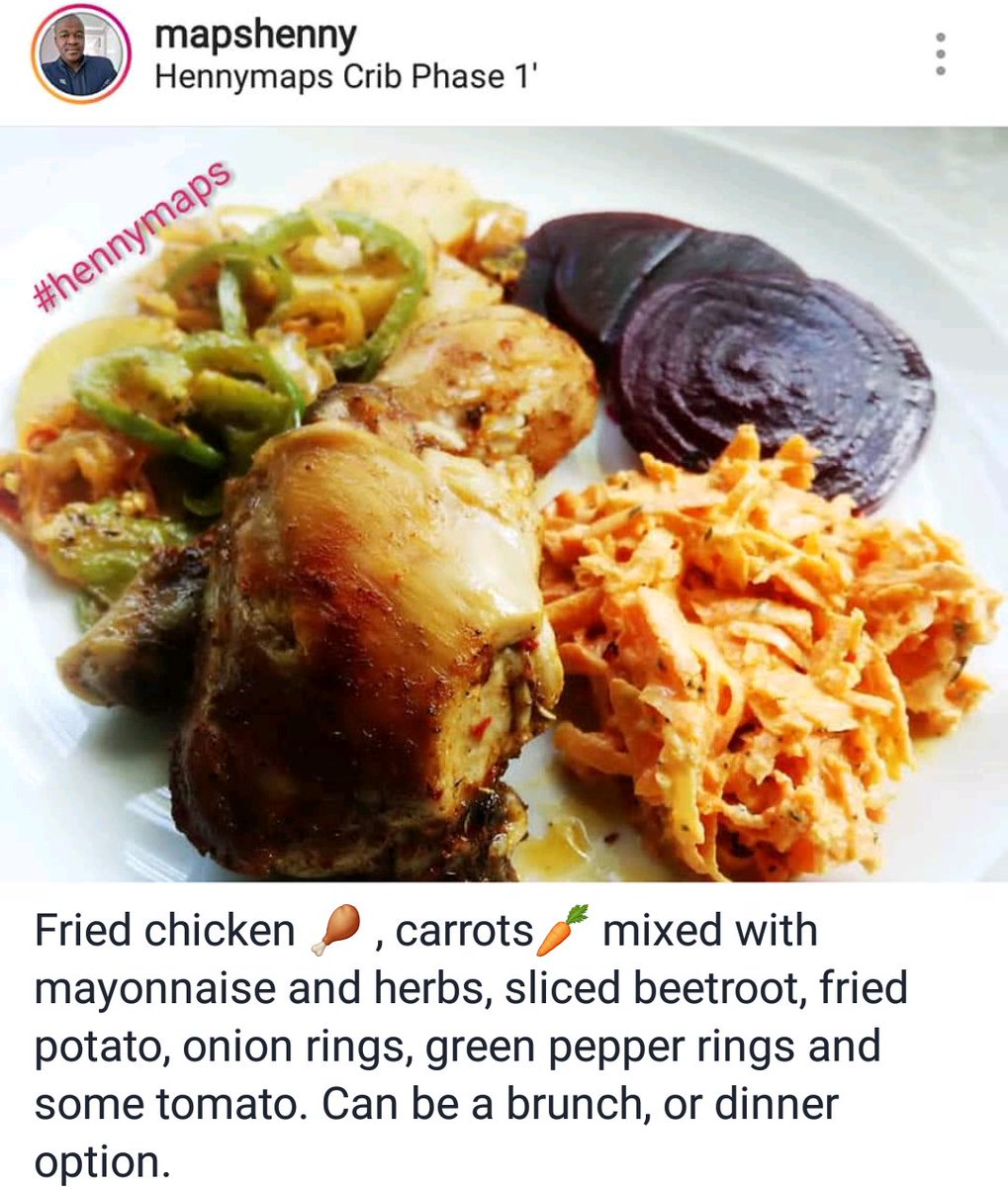hennymaps's tweet image. 3/5..#FoodThread

·Dishing in a plate e white  makes the food stand out
·Presentation e botlhokwa, gore o baya jang starch hale, salad hale, o sa stock pille everything, mme gape o sa dire gore dijo di tshabane.
·Different colours 🎨 + textures r a great way enhance presentation.