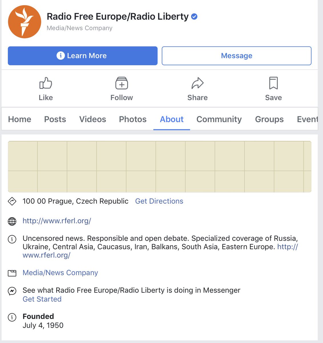 Not surprised that  @RFERL, the old CIA spinoff, is not transparent about its US government funding on its Facebook page. But something tells me that Facebook won’t be giving it the same treatment...Hint: Both Facebook and  @RFERL are instruments of American imperial power.