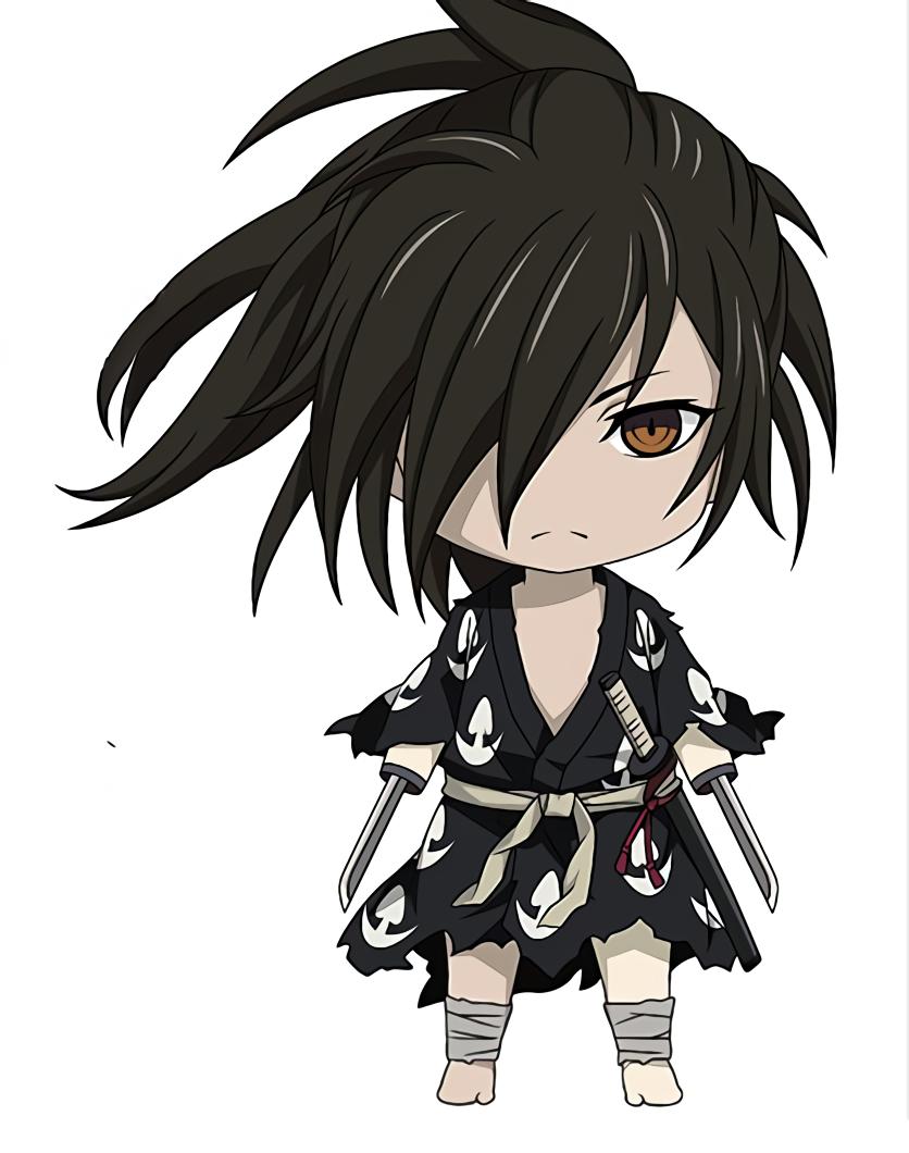 Dororo Hyakkimaru Chibi Anime Coaster - TeeHex