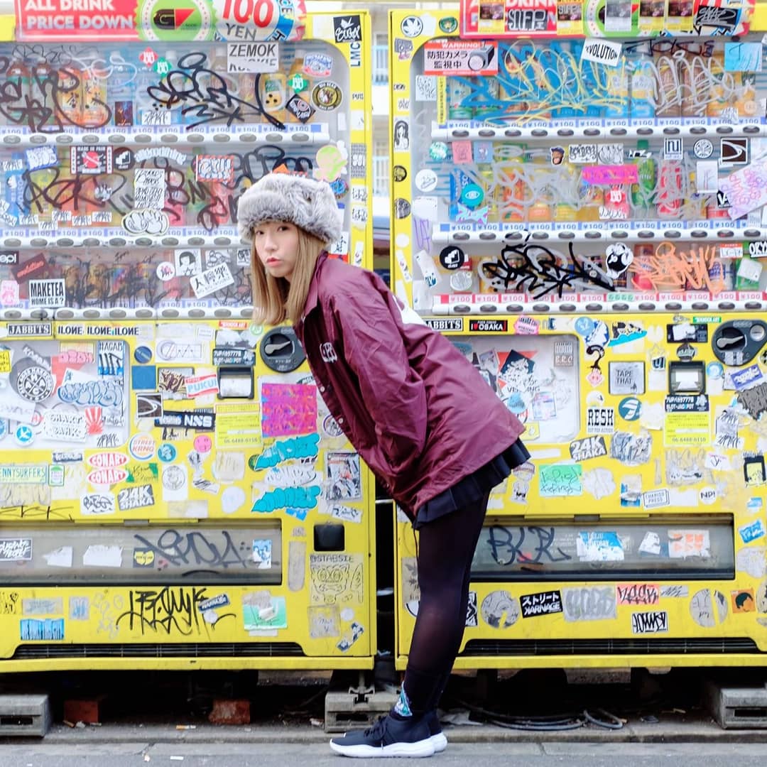 KGO_TheDope's tweet image. コラボのコーチジャケットのデザインしてくれたネムレスうてなゆきちゃんが自らモデルしてくれました☆おかげさまでたくさん売れました！今日味園ユニバースでアイドルイベントに出演してたみたいでわざわざ着用してくれてたみたいで感謝です！
今年も生誕祭出れるかな？(笑)

#CYCOSIS
#うてなゆき