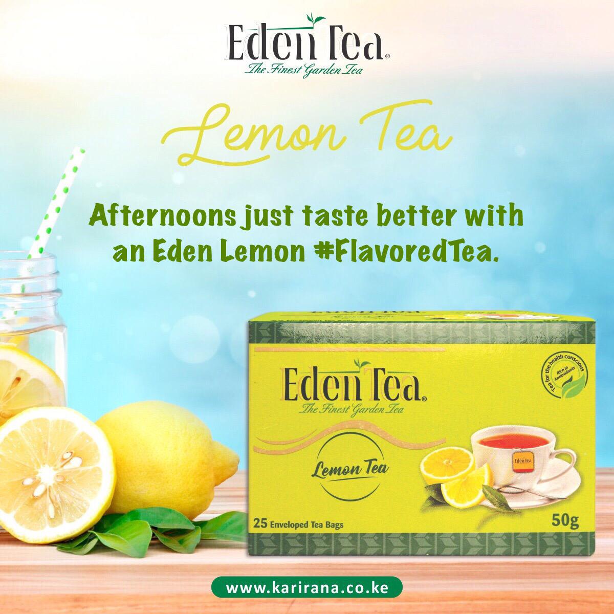 EdenTeaKE's tweet photo. Afternoons just taste better with a Eden Lemon #FlavoredTea.
.
#EdenTea #TheFinestGardenTea #flavoredtea #LemonTea
.
.
.
.
#tealife #lovetea #tea #Softpack #Chai #teatox #teaaddict #teacup #TeaParty #teahouse #tealove #teaset #tealeaves #teaphotography #teamoment https://t.co/lewS5s5NtL