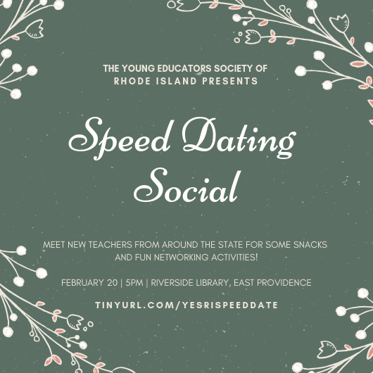 This Wednesday! Connect with new teachers at this free, fun, networking event! Have you RSVP'ed yet? #YESRI buff.ly/2MYMwCD