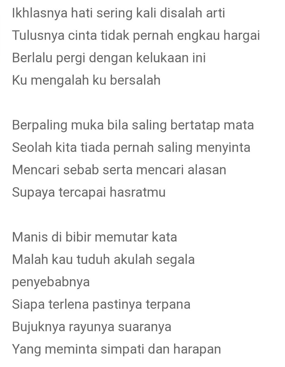 Lyrics alasanmu UTAMA HENTIKAN